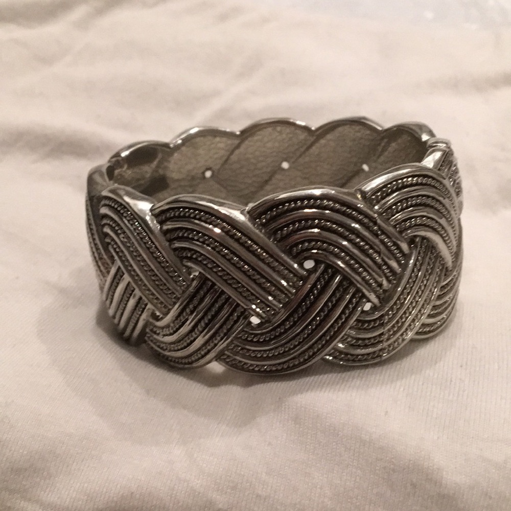 Braided metal bracelet